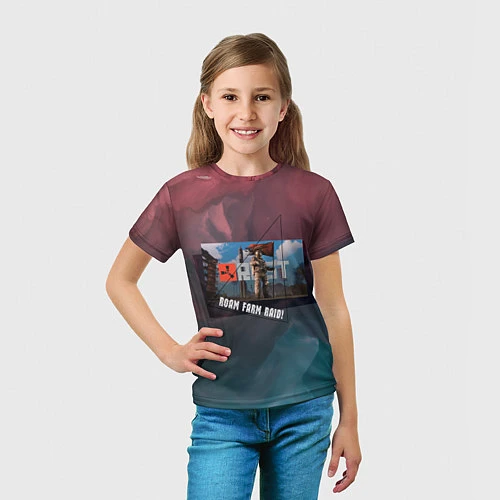 Детская футболка RUST ROAM FARM RAID РАСТ / 3D-принт – фото 5