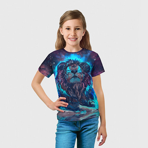 Детская футболка Galaxy Lion / 3D-принт – фото 5