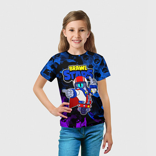 Детская футболка Brawl StarsSuperstar Stu / 3D-принт – фото 5