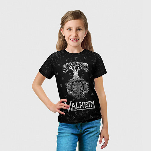 Детская футболка Valheim Руны Иггдрасиль / 3D-принт – фото 5