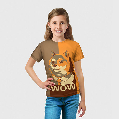 Детская футболка Doge Wow / 3D-принт – фото 5