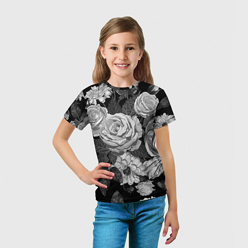 Детская футболка Розы / 3D-принт – фото 5