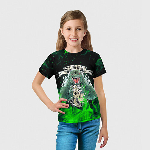 Детская футболка GODZILLA ГОДЗИЛЛА / 3D-принт – фото 5