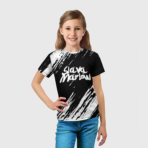Детская футболка SLAVA MARLOW СЛАВА МАРЛОУ / 3D-принт – фото 5