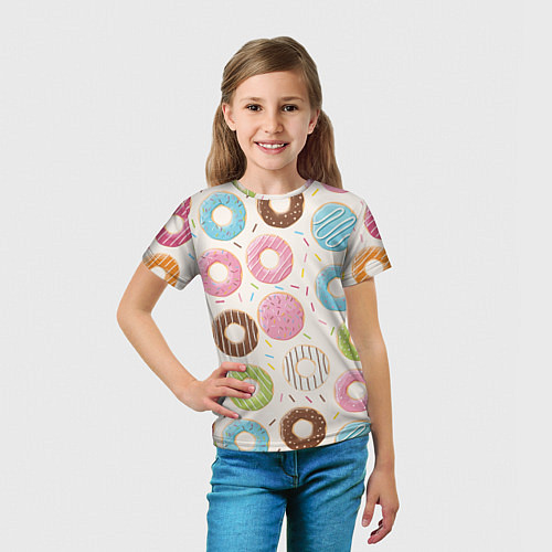 Детская футболка Пончики Donuts / 3D-принт – фото 5