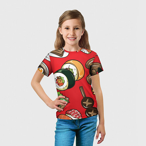 Детская футболка Еда / 3D-принт – фото 5