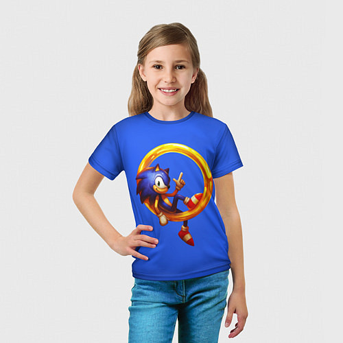 Детская футболка SONIC / 3D-принт – фото 5