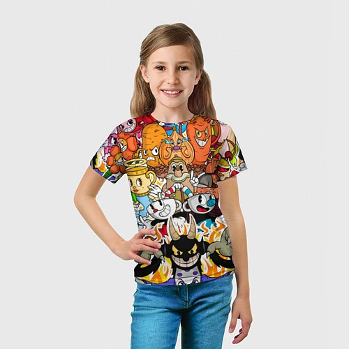 Детская футболка CUPHEAD / 3D-принт – фото 5