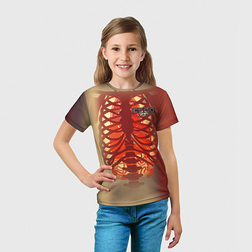 Детская футболка Cs:go X-Ray Style Рентген / 3D-принт – фото 5