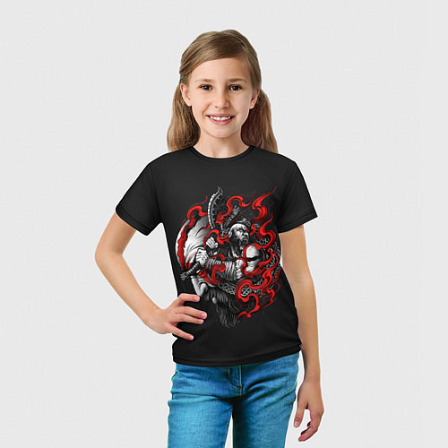 Детская футболка Kratos / 3D-принт – фото 5