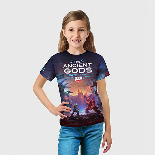Детская футболка DOOM Eternal: The Ancient Gods / 3D-принт – фото 5