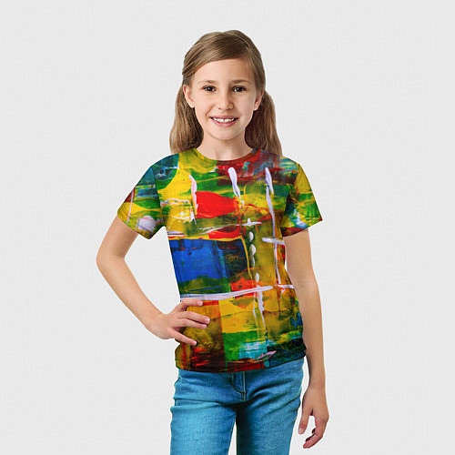 Детская футболка КРАСКИ / 3D-принт – фото 5