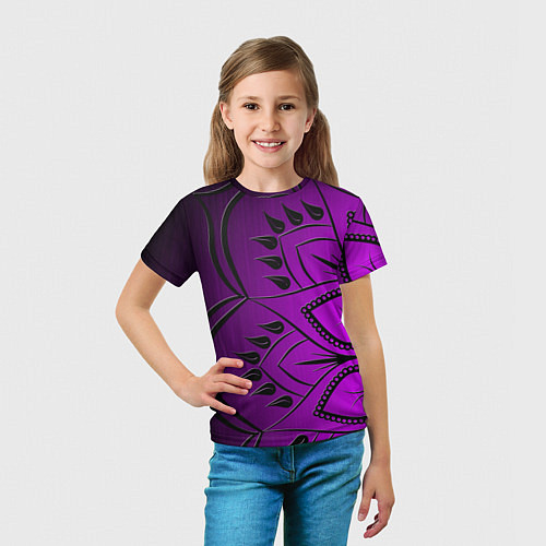 Детская футболка Сирень 3D / 3D-принт – фото 5