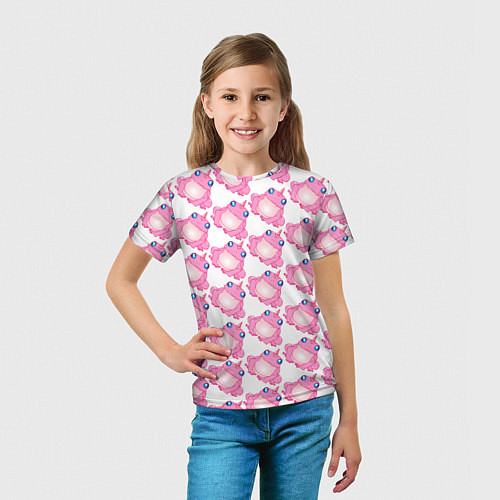 Детская футболка Сказочная розовая лягушка / 3D-принт – фото 5