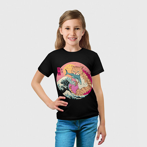 Детская футболка CATZILLA / 3D-принт – фото 5
