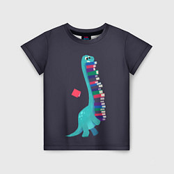 Футболка детская Book Dinosaur, цвет: 3D-принт