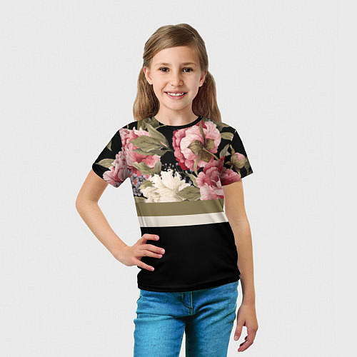 Детская футболка Розы / 3D-принт – фото 5