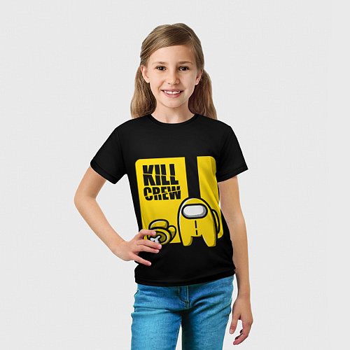 Детская футболка Among Us Kill Bill / 3D-принт – фото 5