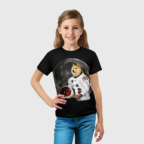 Детская футболка Доги Космонавт / 3D-принт – фото 5