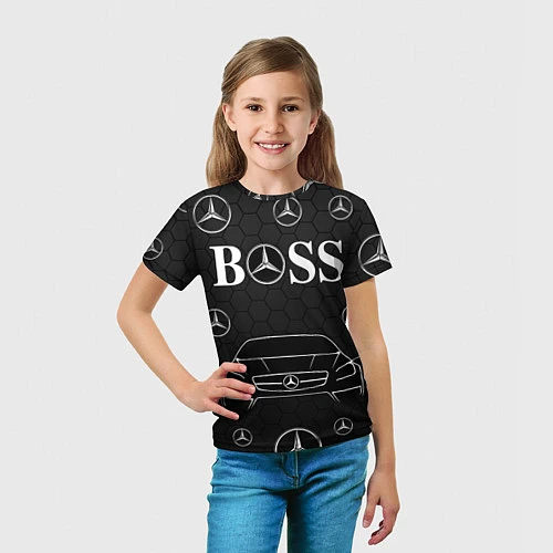 Детская футболка BOSS MERCEDES-BENZ / 3D-принт – фото 5