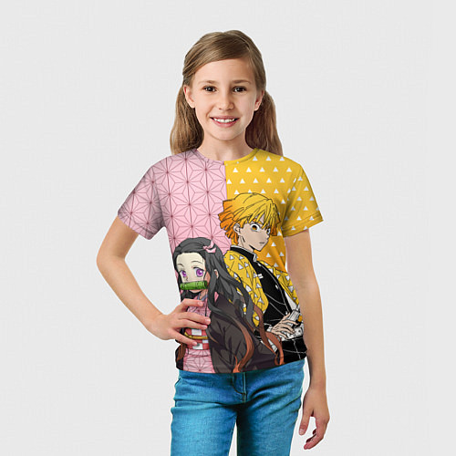 Детская футболка ЗЕНИЦУ И НЕЗУКА КЛИНОК / 3D-принт – фото 5