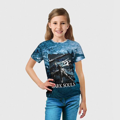 Детская футболка DARKSOULS Project Dark / 3D-принт – фото 5