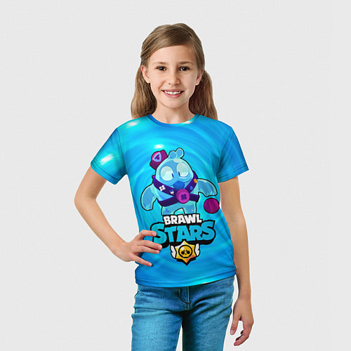 Детская футболка Сквик Squeak Brawl Stars / 3D-принт – фото 5