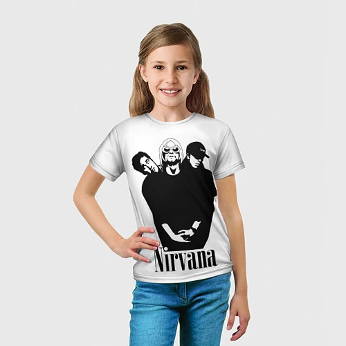 Детская футболка Nirvana Группа / 3D-принт – фото 5