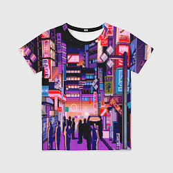 Футболка детская Переулок Токио, цвет: 3D-принт