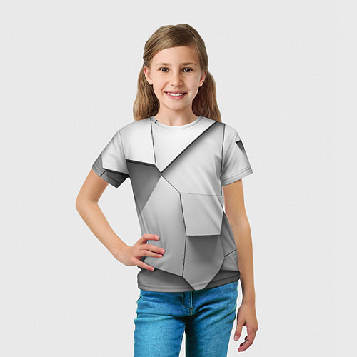 Детская футболка Слом плитки / 3D-принт – фото 5