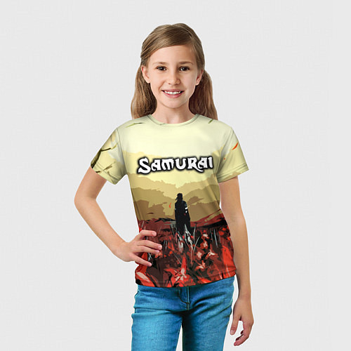 Детская футболка SAMURAI PROJECT RED / 3D-принт – фото 5