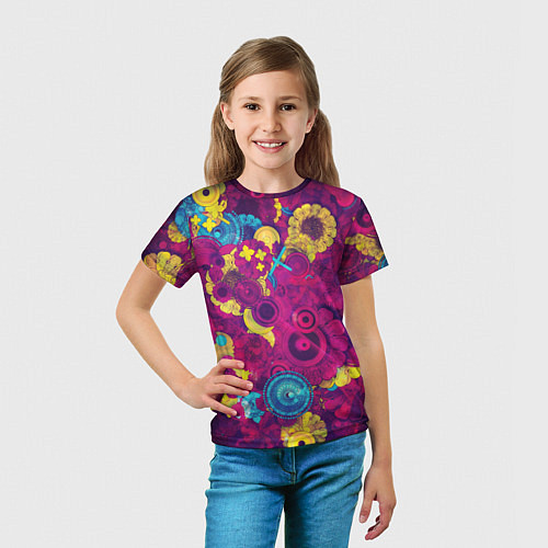Детская футболка PINK FLOW / 3D-принт – фото 5