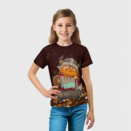 Детская футболка Valheim мультяшный викинг / 3D-принт – фото 5
