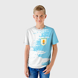 Футболка детская Сборная Уругвая, цвет: 3D-принт — фото 2