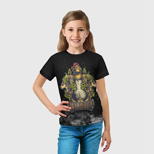Детская футболка Valheim викинг и львы / 3D-принт – фото 5