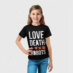 Футболка детская Love Death Robots, цвет: 3D-принт — фото 2