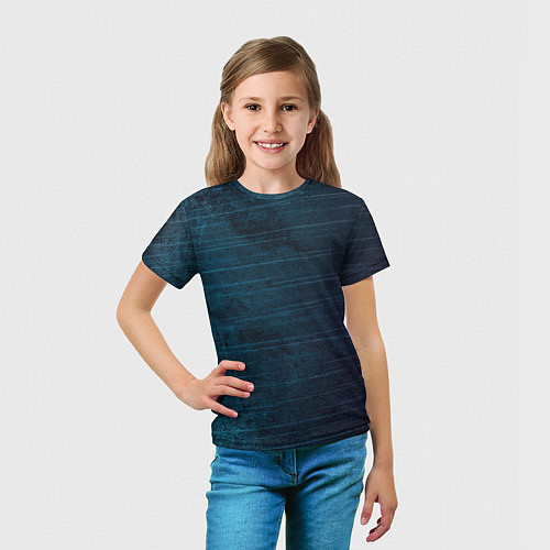 Детская футболка Texture Blue Ripples / 3D-принт – фото 5