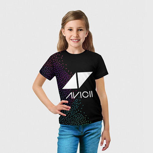 Детская футболка AVICII RAIBOW STYLE / 3D-принт – фото 5