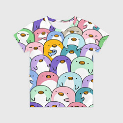 Футболка детская Пингвины, цвет: 3D-принт