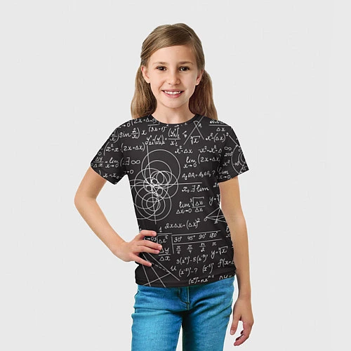 Детская футболка Алгебра и Геометрия / 3D-принт – фото 5