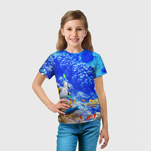 Детская футболка Морской мир / 3D-принт – фото 5