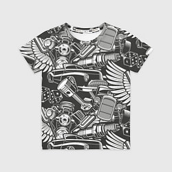Футболка детская Механика Автомобиль, цвет: 3D-принт
