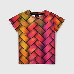 Футболка детская Colorful weave, цвет: 3D-принт