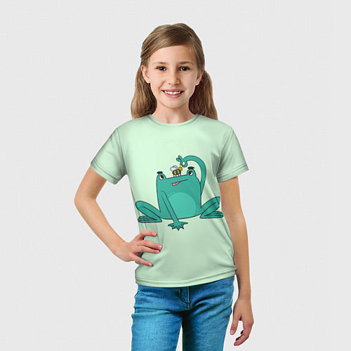 Детская футболка Лягушка и пчелка / 3D-принт – фото 5