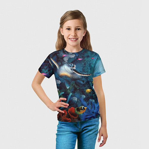 Детская футболка Морская черепаха / 3D-принт – фото 5