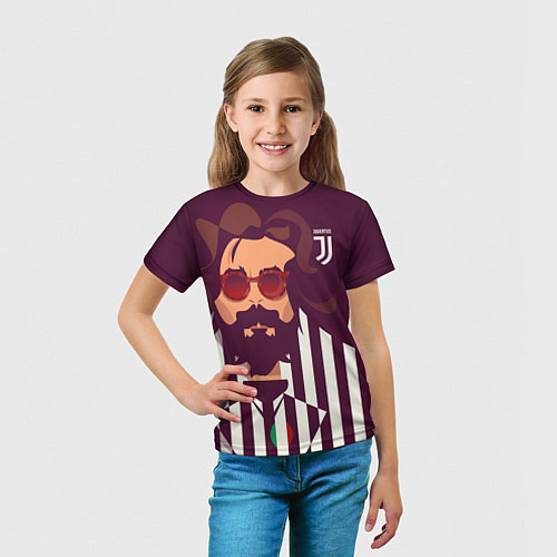 Детская футболка Andrea Pirlo / 3D-принт – фото 5