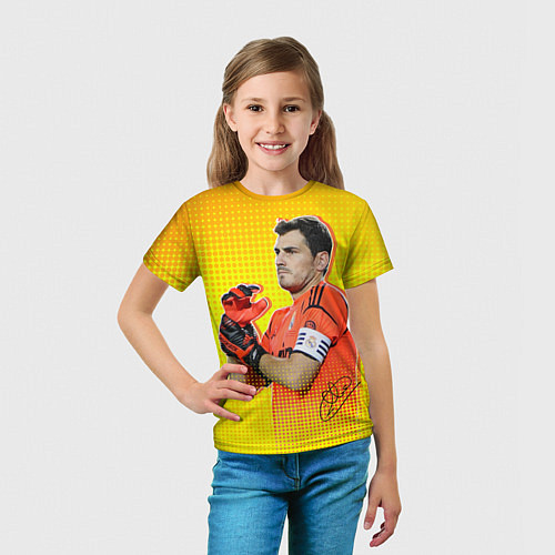 Детская футболка Iker Casillas / 3D-принт – фото 5