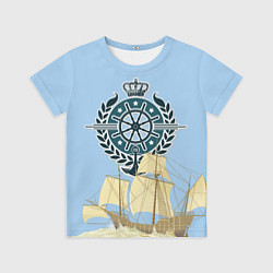 Футболка детская At the helm, цвет: 3D-принт