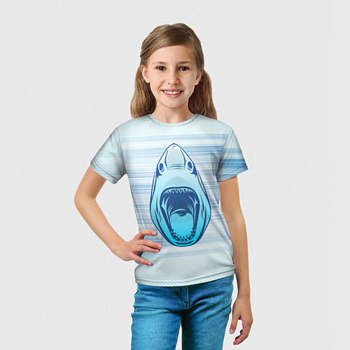 Детская футболка Акула / 3D-принт – фото 5