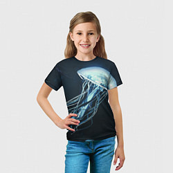Футболка детская Рисунок медуза, цвет: 3D-принт — фото 2